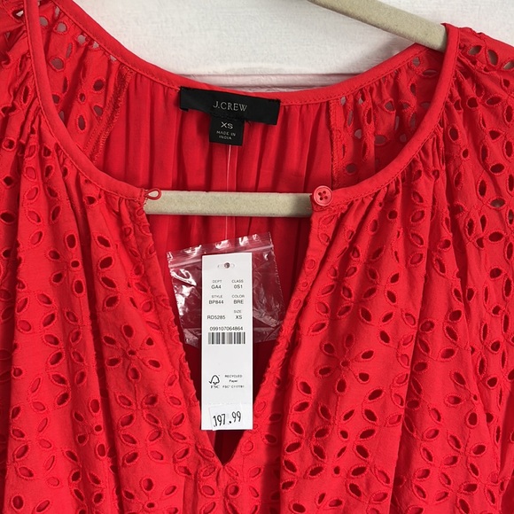 J.Crew Provence Smocked-Waist Midi Dress in Eyelet - Picture 5 of 9